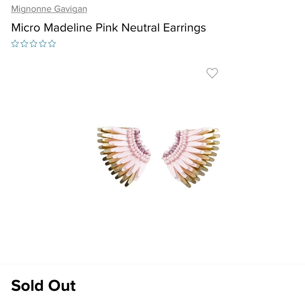 Mignonne Gavigan Micro Madeline Pink Neutral Earrings